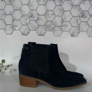 Cole Haan Black Suede Ankle Booties